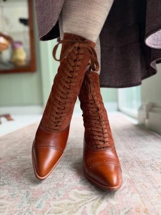 How to Lace Edwardian Boots the Authentic Way (No Zippers Needed)