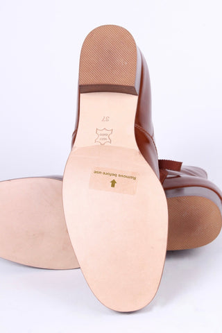 1910s / 1920s style everyday leather boot - Brown - Britta - memery