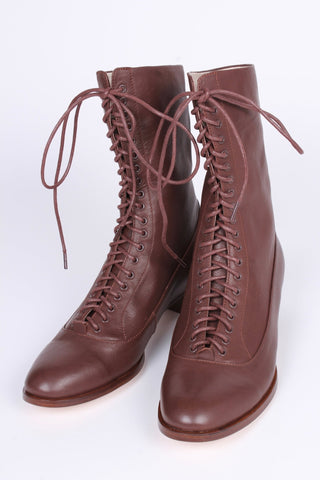 1910s Everyday Lace - up - Dark Brown - Ruth - memery