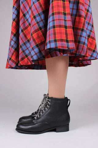 1930s and 1940s winter snow boots with Fur lining - Black - Rita - memery