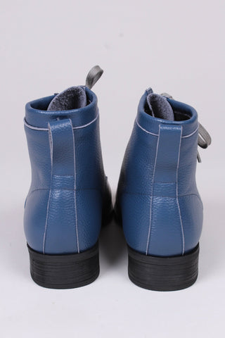1930s and 1940s winter snow boots with Fur lining - Blue - Rita - memery