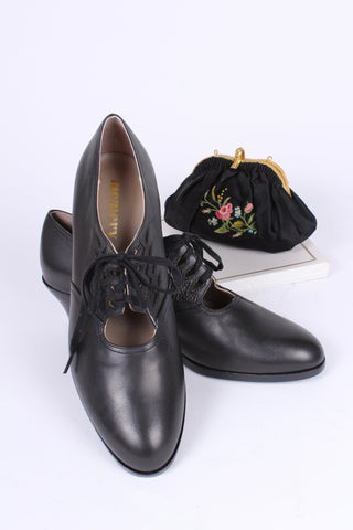 1930s Oxford shoes - black - Emma - memery