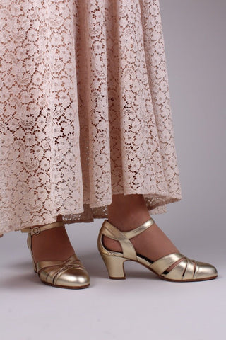 1930s sandal - Gold - Marlene - memery