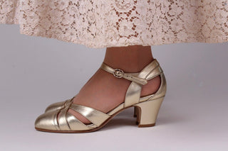 1930s sandal - Gold - Marlene - memery