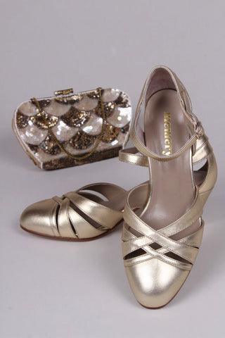 1930s sandal - Gold - Marlene - memery