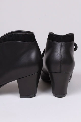 1940s / early 1950s winter ankle boots - Black - Lillie - memery