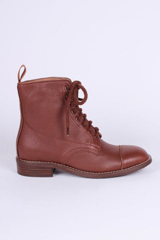 1940s Women's Military Boots - Brown - Robbie - memery