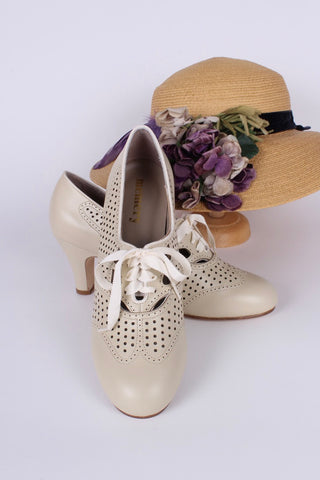 1930'er oxford pumps - Creme - Marie