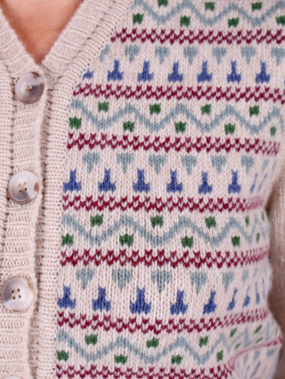 1940’er / 1950’er vintage style cardigan med mønster - Rosemary