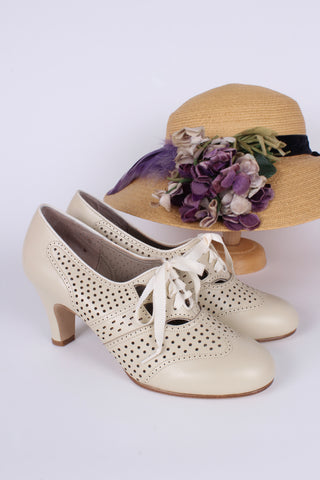 1930'er oxford pumps - Creme - Marie