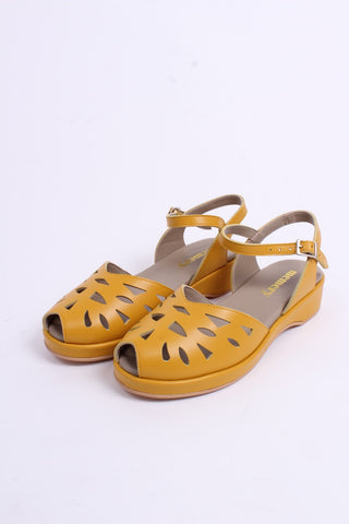 40`er / 50'er style sandal / wedge - Gul - Sidse