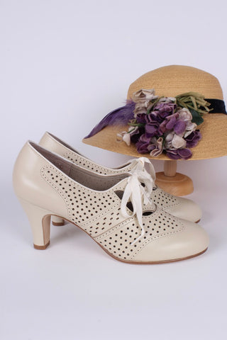 1930'er oxford pumps - Creme - Marie