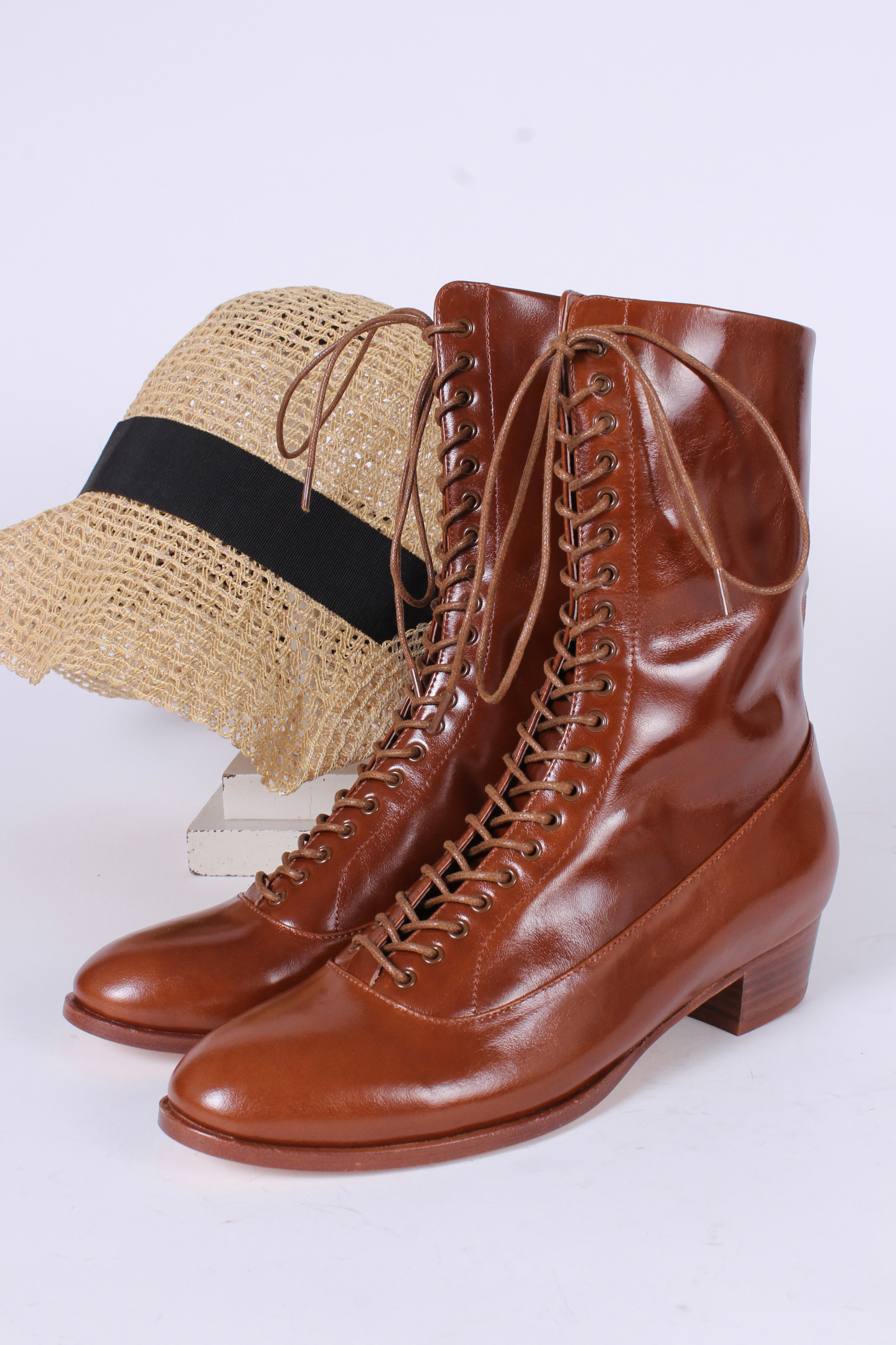 Støvler 1915-1920 - Cognac brun - Ruth
