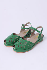 40' er / 50'er style sandal / wedge - Grøn - Sidse