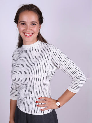 1950'er vintage style pullover med mønster - Molly