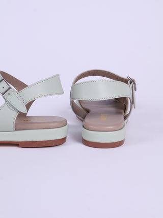 1950'er sommersandal med sky-formet mønster - Mint - Joy