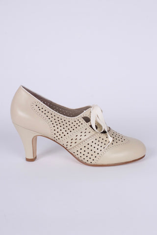 1930'er oxford pumps - Creme - Marie