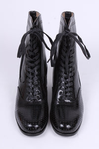 1920'er / 1930'er vintage style støvle - Sort - Martha