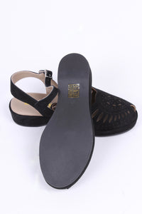 Bløde 1940'er / 1950'er inspirerede sandaler - Sort - Ella