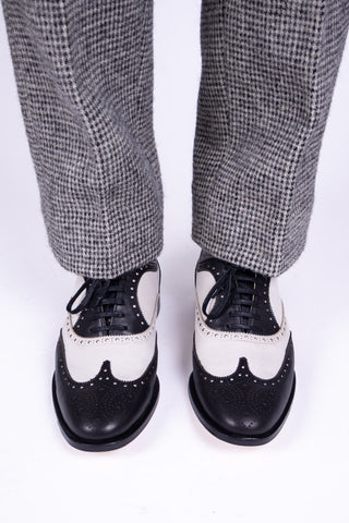  Klassiske 1930 er tofarvede spectator oxfords -  Sort / off-white - Charles