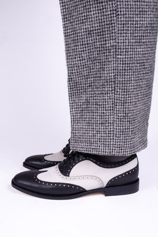  Klassiske 1930 er tofarvede spectator oxfords -  Sort / off-white - Charles