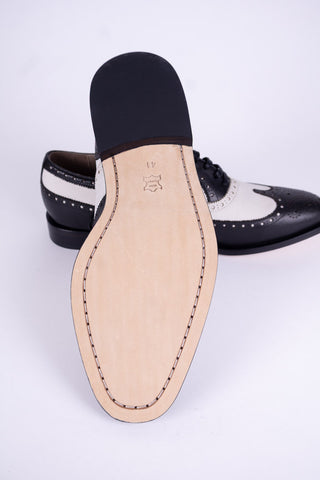  Klassiske 1930 er tofarvede spectator oxfords -  Sort / off-white - Charles