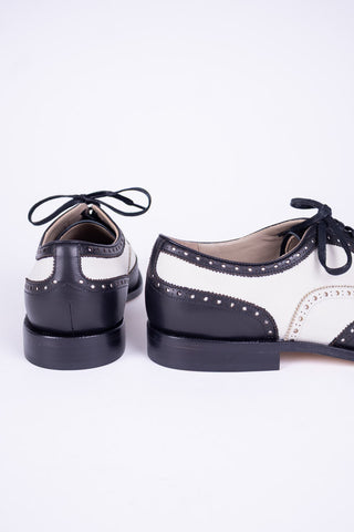  Klassiske 1930 er tofarvede spectator oxfords -  Sort / off-white - Charles