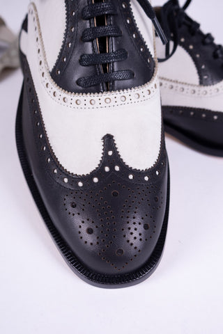  Klassiske 1930 er tofarvede spectator oxfords -  Sort / off-white - Charles