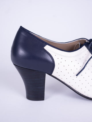1940'er Spectator Oxford pumps - Navy / Hvid - Lucy