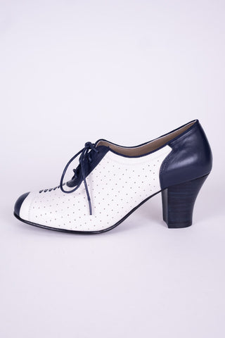 1940'er Spectator Oxford pumps - Navy / Hvid - Lucy