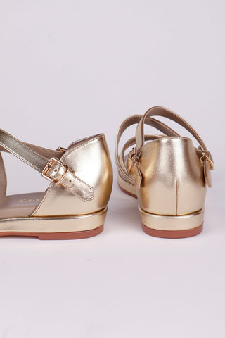 Early 1950s summer sandals - Gold - Sophia - memery