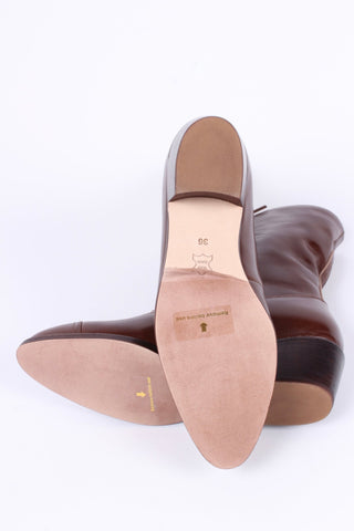 Edwardian everyday walking boot, 1910 - brown - Alice - memery