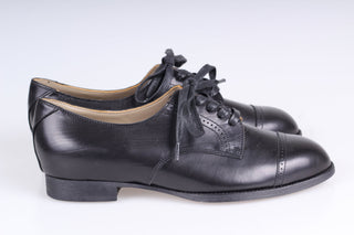 1940s Derby shoes - Black - Eleanor - memery