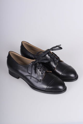 1940s Derby shoes - Black - Eleanor - memery