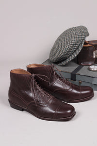 1920 / 1930  style herre ankelstøvle - Mørkebrun - Tom