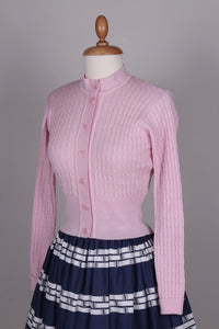 1950'er vintage style cardigan - Lyserød - Agnes
