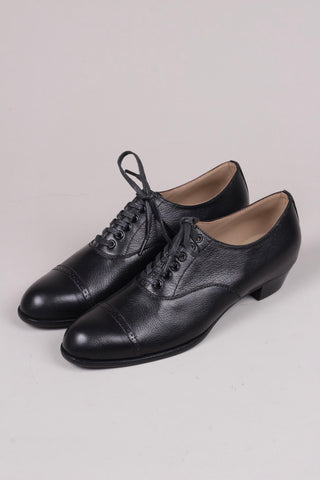 Edwardian style Oxford snøresko, 1900-1920 - Sort - Florence