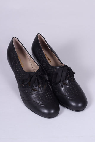 Early 1930s oxford high heels - Black - Marie - memery